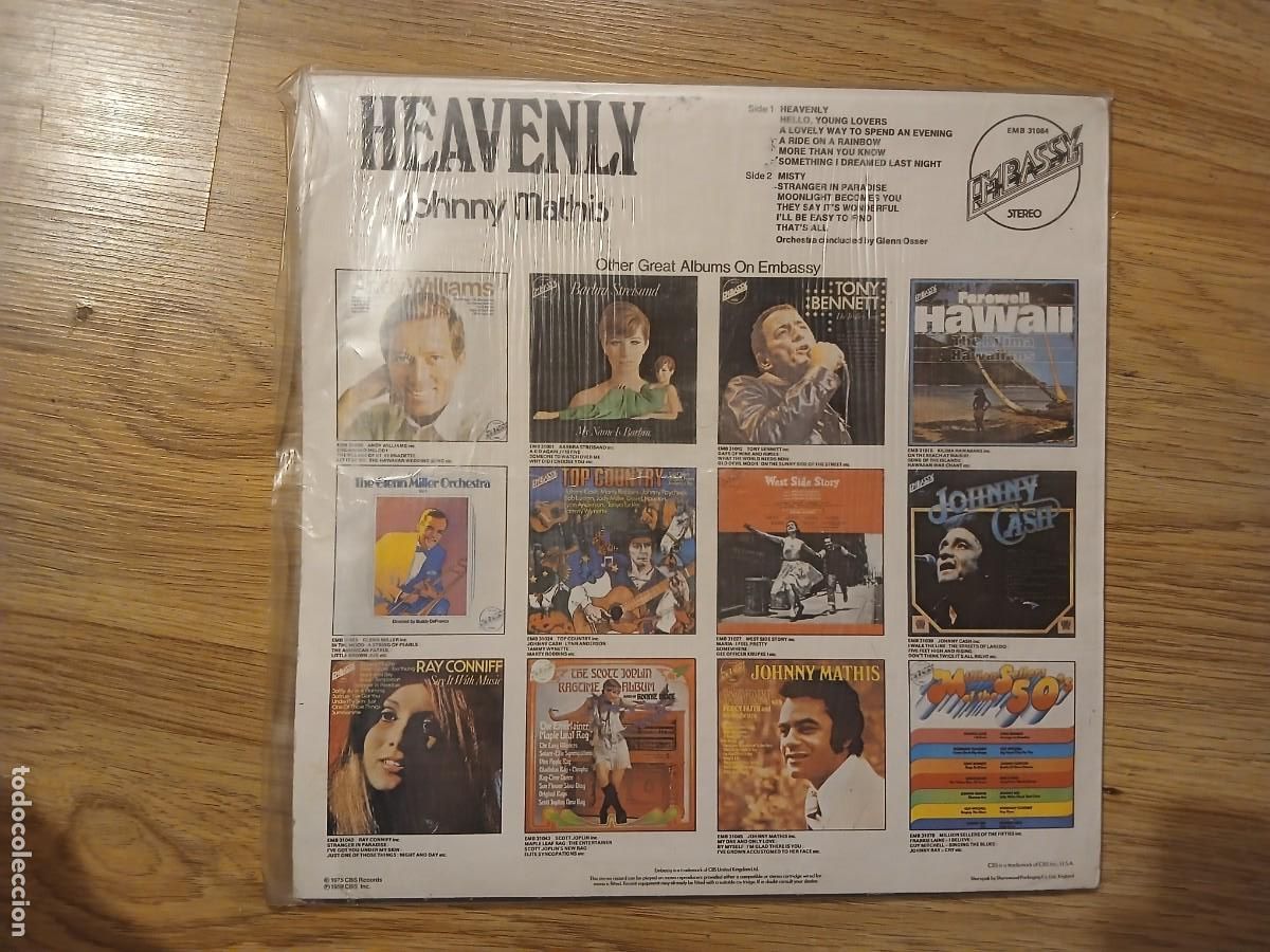 Discos de vinilo: Johnny Mathis - Heavenly - Foto 2