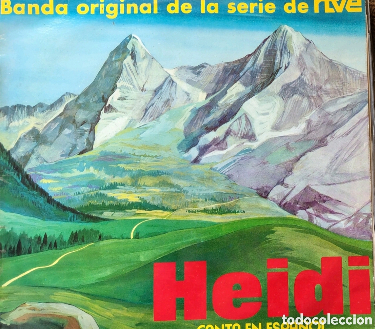 Discos de vinilo: Heidi canta en espa&ntilde;ol cap&iacute;tulos 3,4,5 - Foto 1
