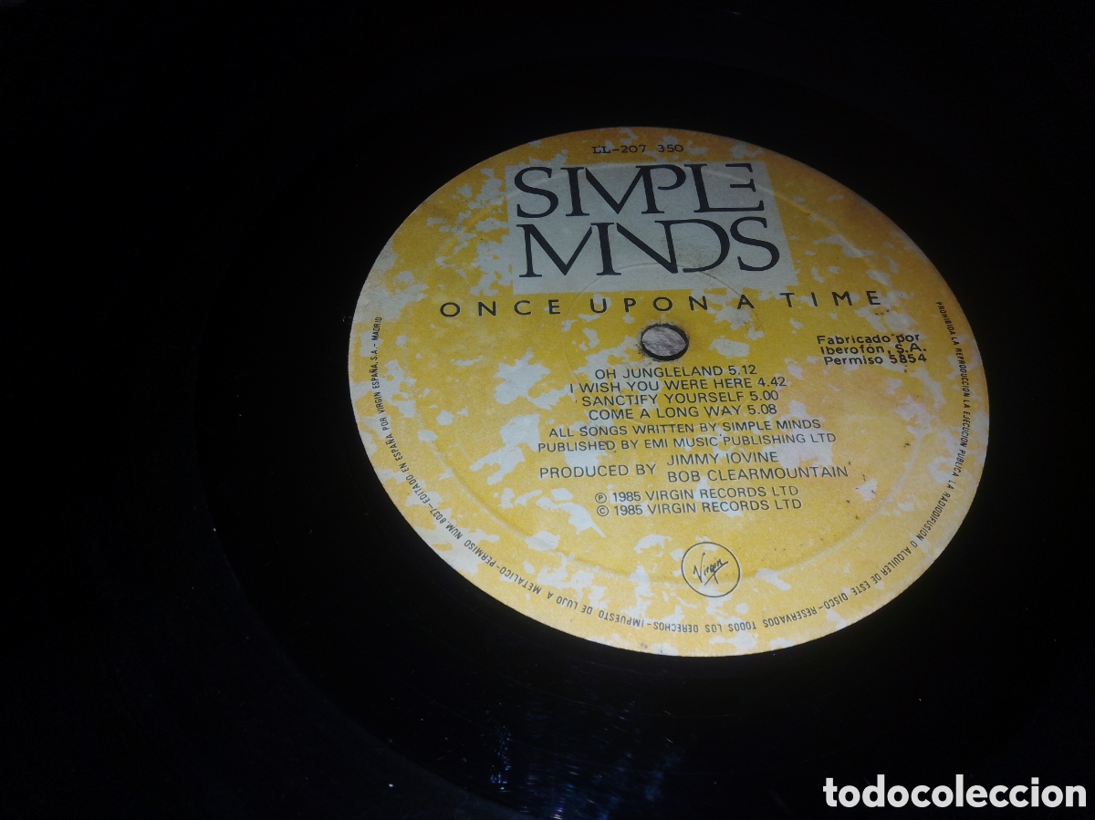 Discos de vinilo: SIMPLE MINDS - ONCE UPON A TIME - SPAIN - IBEROFON - L - - Foto 6