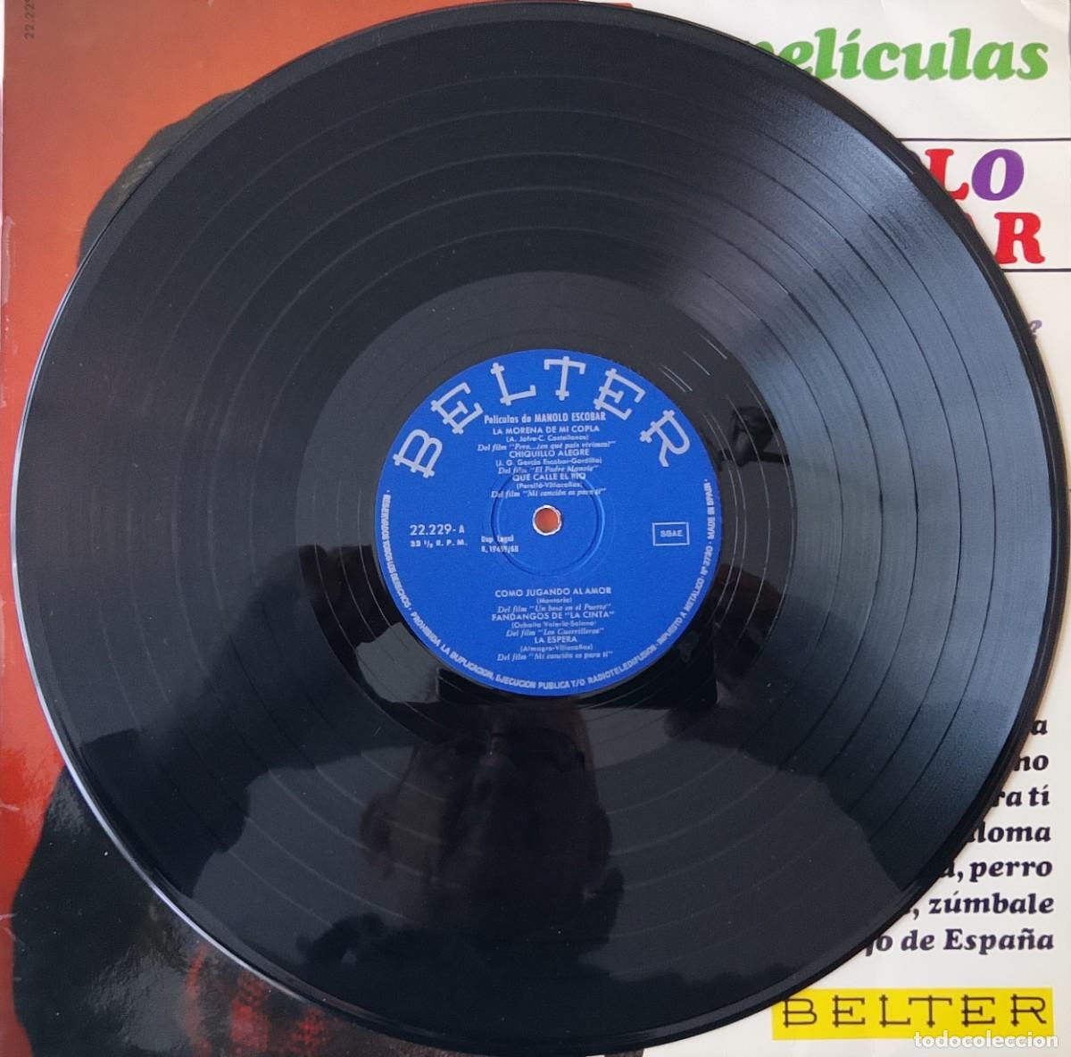 Discos de vinilo: Pel&iacute;culas de Manolo Escobar. Vinilo LP. - Foto 3