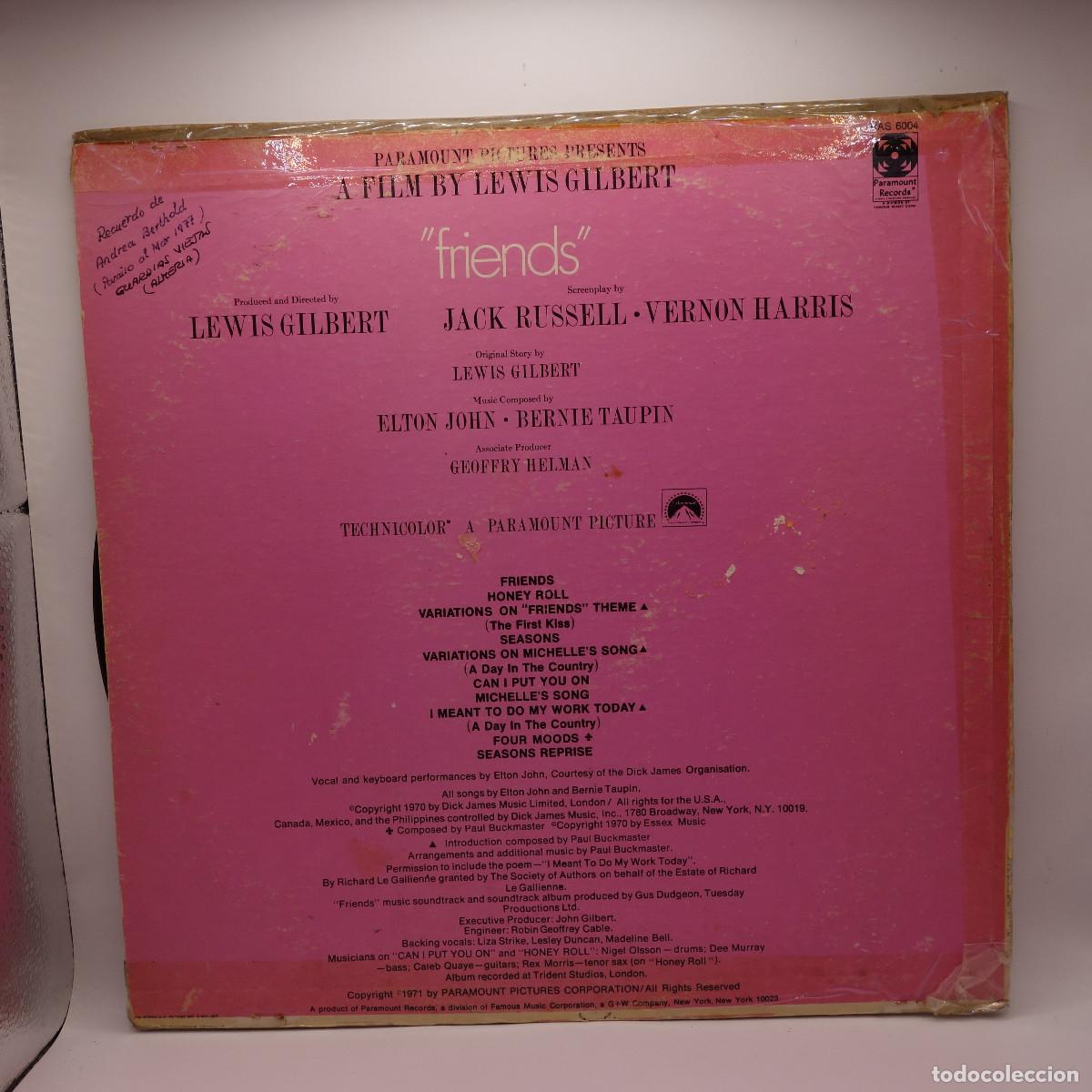 Discos de vinilo: ELTON JOHN - FRIENDS - Foto 2