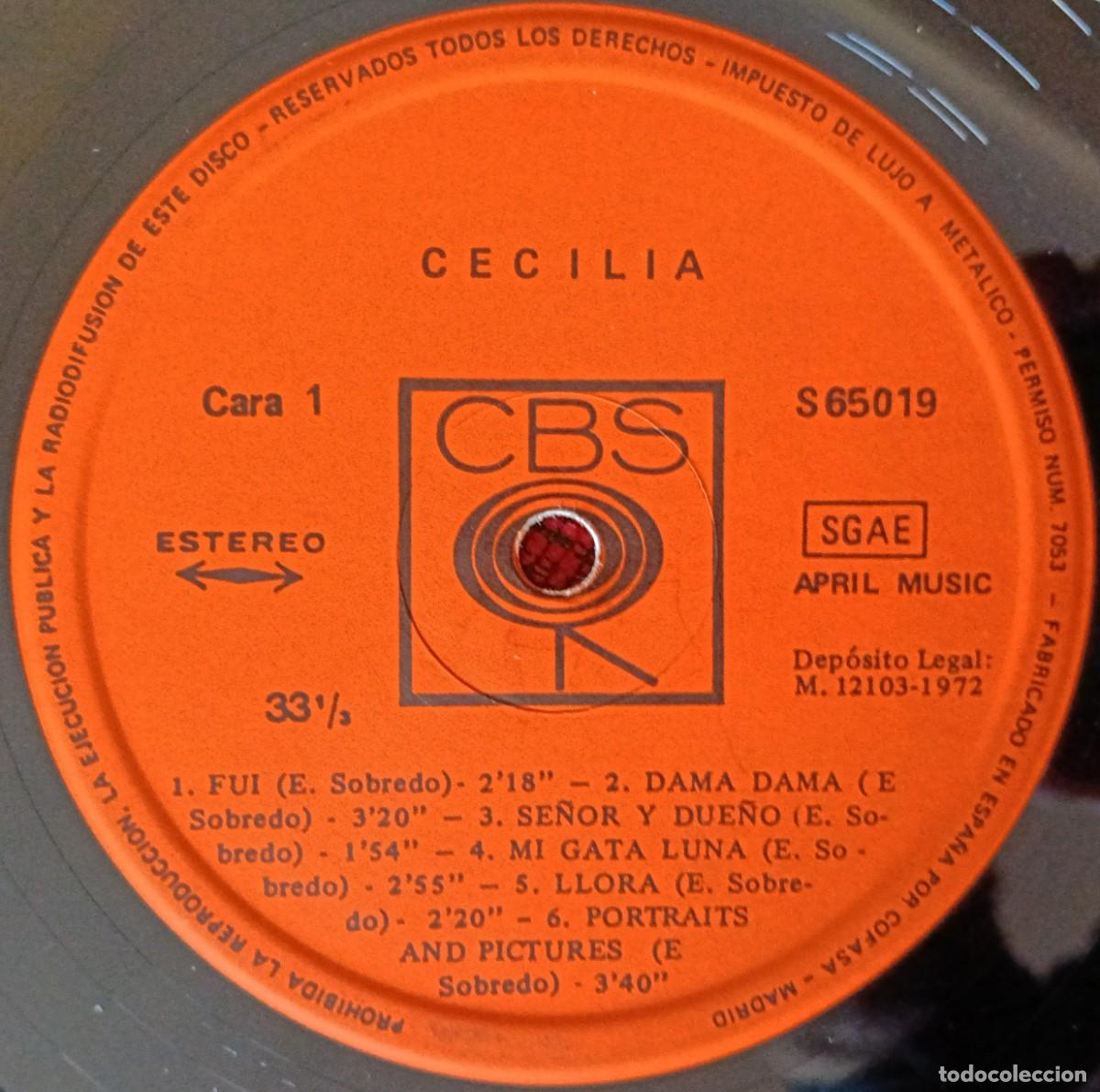 Discos de vinilo: CECILIA ** Cecilia ** VINILO LP ORIGINAL 1972 - Foto 3