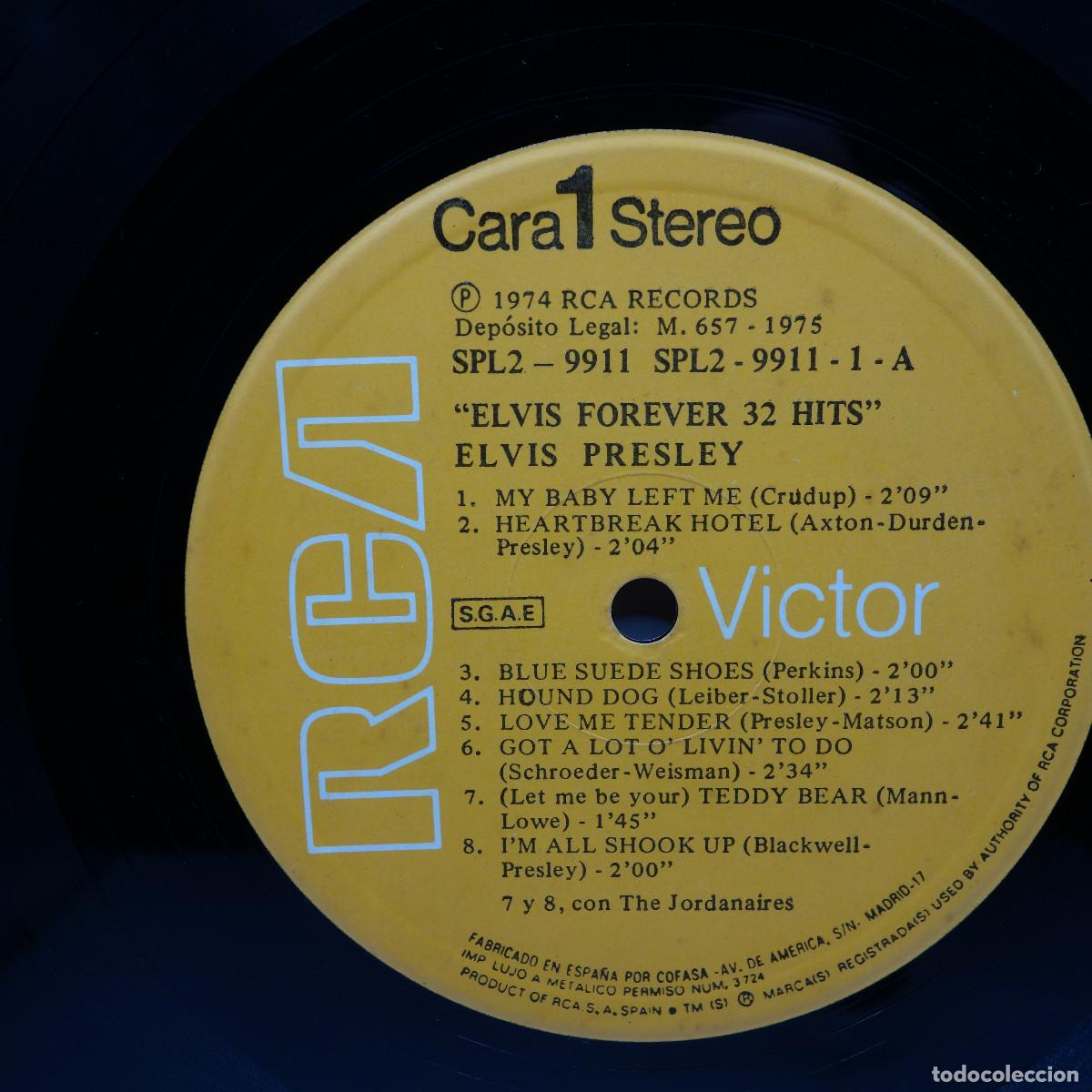 Discos de vinilo: ELVIS FOREVER - 32 HITS - Foto 10
