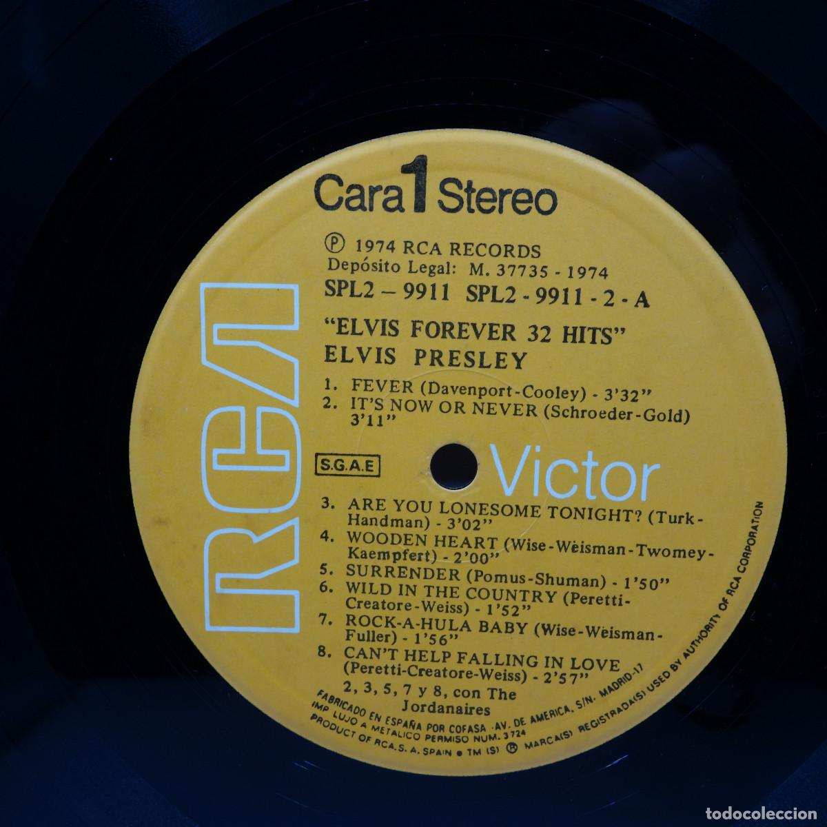 Discos de vinilo: ELVIS FOREVER - 32 HITS - Foto 15