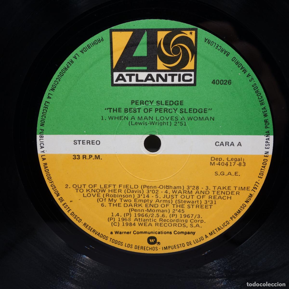 Discos de vinilo: THE BEST OF PERCY SLEDGE - Foto 8
