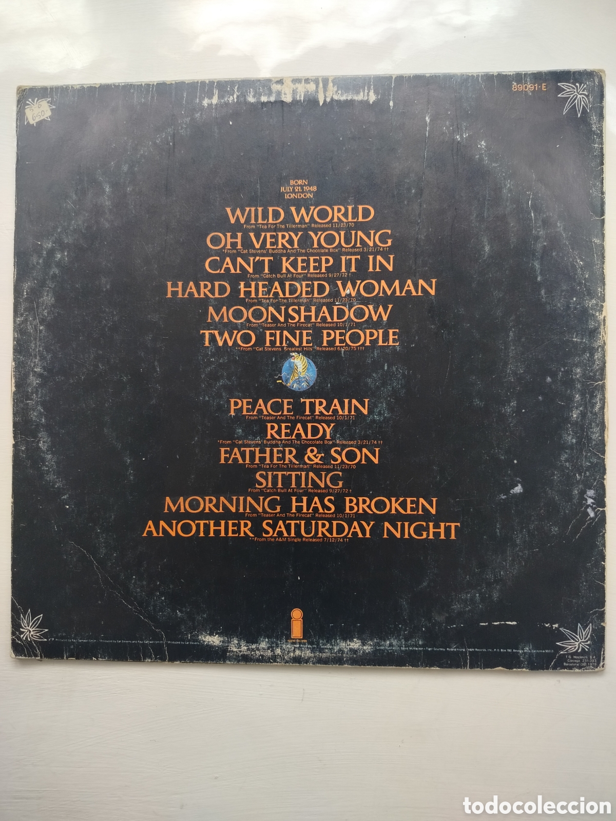 Discos de vinilo: Cat Stevens LP G.Hits - Foto 2