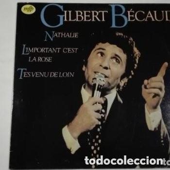 Discos de vinilo: Gilbert B&eacute;caud Nathalie EMI Odeon 1982 LP - Foto 1