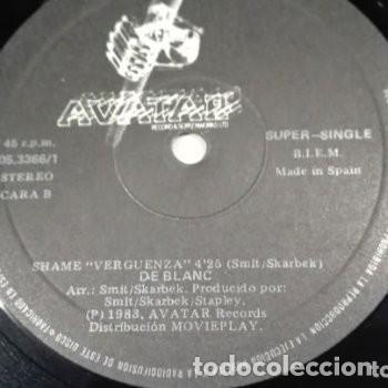 Discos de vinilo: De Blanc Maxi Single Hush C&aacute;llate Avatar 1983 - Foto 5