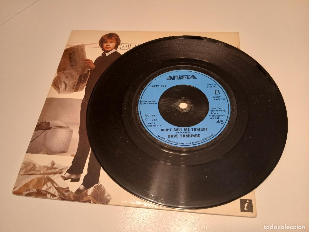 Discos de vinilo: Dave Edmunds -Slipping away- (1983) single - Foto 3