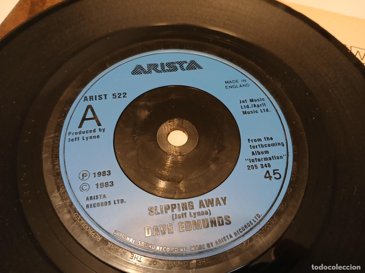 Discos de vinilo: Dave Edmunds -Slipping away- (1983) single - Foto 5