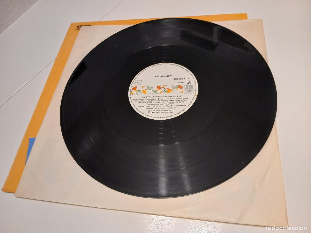 Discos de vinilo: Joe Jackson -Right and wrong- (1986) LP disco vinilo - Foto 4