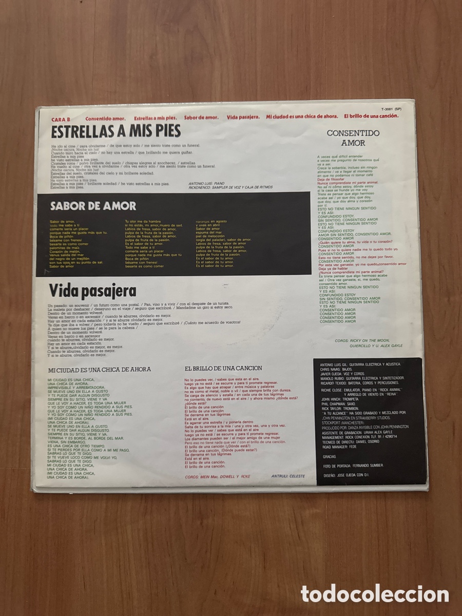 Discos de vinilo: Vinilo &ldquo;Danza invisible/A tu Alcance&rdquo; - Foto 4
