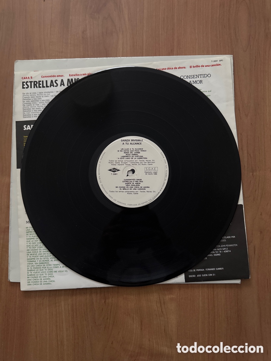 Discos de vinilo: Vinilo &ldquo;Danza invisible/A tu Alcance&rdquo; - Foto 5