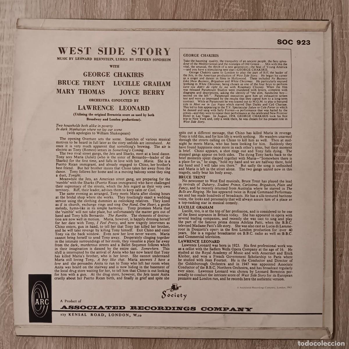 Discos de vinilo: DISCO DE VINILO LP BSO WEST SIDE STORY - Foto 3