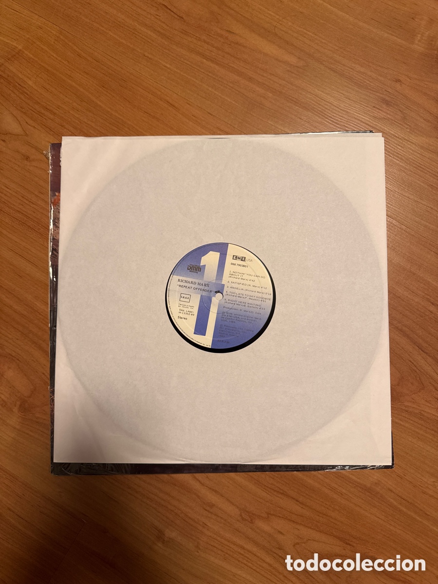 Discos de vinilo: Disco vinilo Richard Marx &ldquo;Repeat Offender&rdquo; - Foto 6