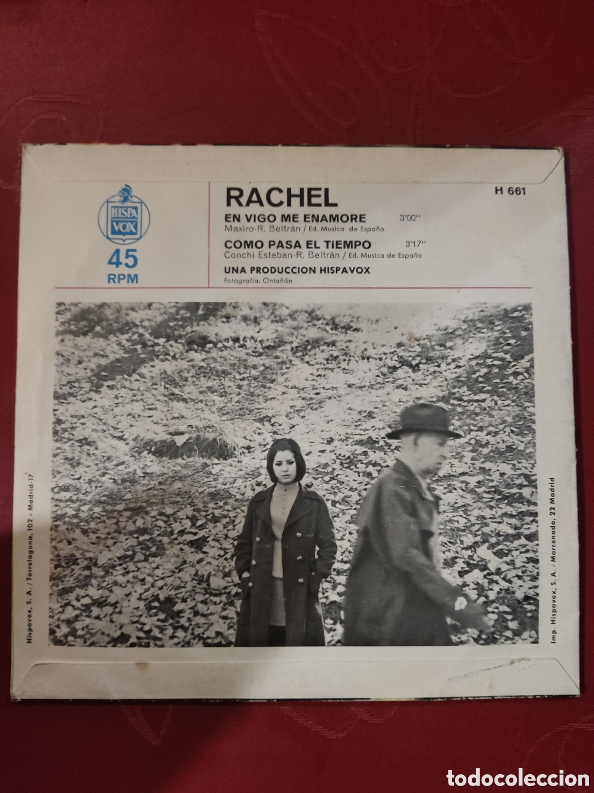 Discos de vinilo: Disco vinilo Rachel del a&ntilde;o 1970 - Foto 2