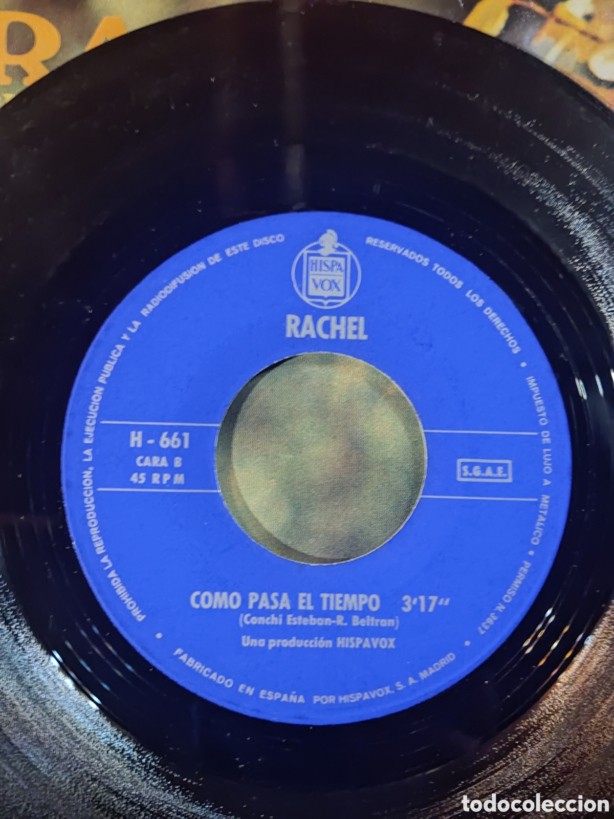 Discos de vinilo: Disco vinilo Rachel del a&ntilde;o 1970 - Foto 3
