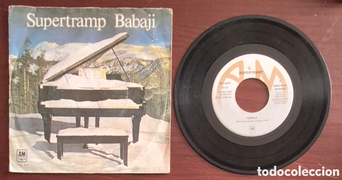Discos de vinilo: SINGLE - SUPERTRAMP - BABAJI - 1978 ESPA&Ntilde;A - Foto 3