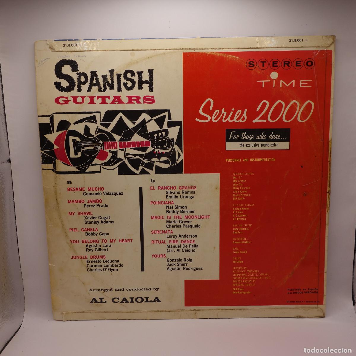 Discos de vinilo: AL CAIOLA - SPANISH GUITARS - Foto 2