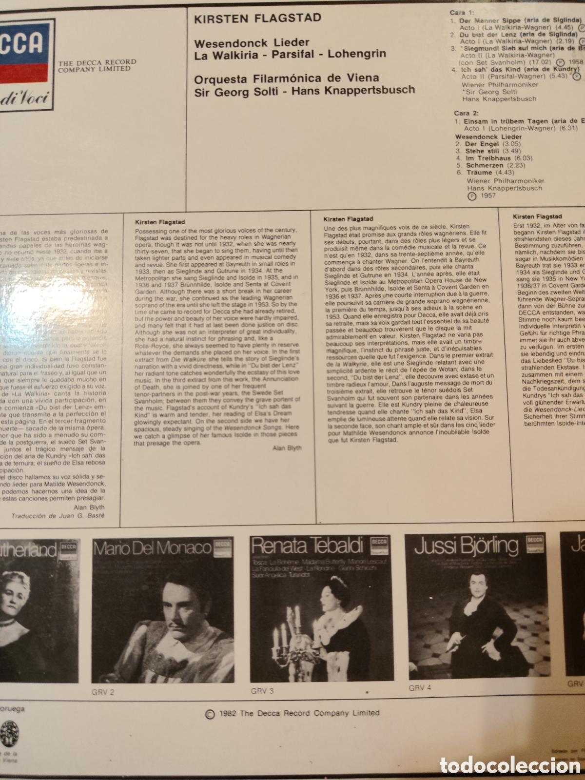 Discos de vinilo: Vinilo Kirsten Flagstad - Foto 2