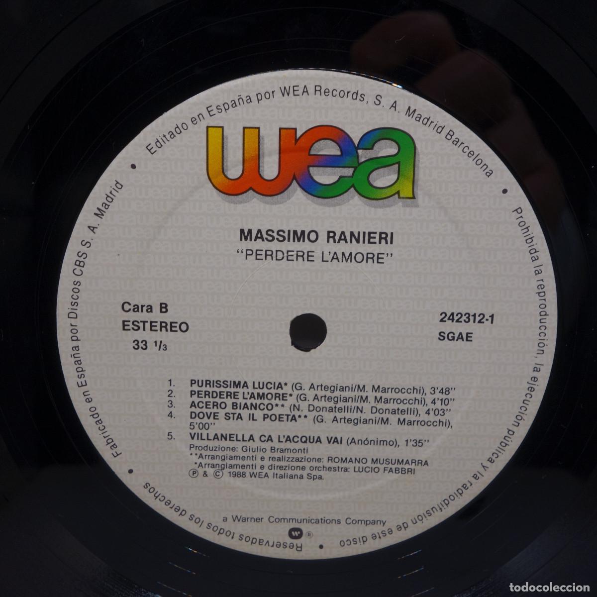 Discos de vinilo: MASSIMO RANIERI - PERDERE LAMORE - Foto 12