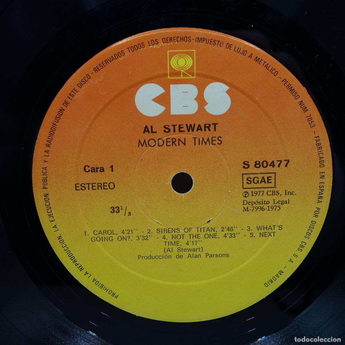 Discos de vinilo: AL STEWART - MODERN TIMES - Foto 12