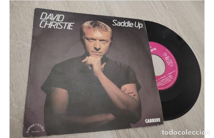 Discos de vinilo: David Christie. Saddle up. Vinilo single. - Foto 4