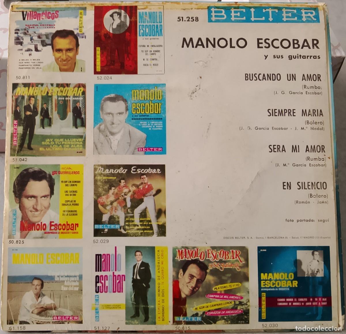 Discos de vinilo: Manolo Escobar. Vinilo single EP. - Foto 2
