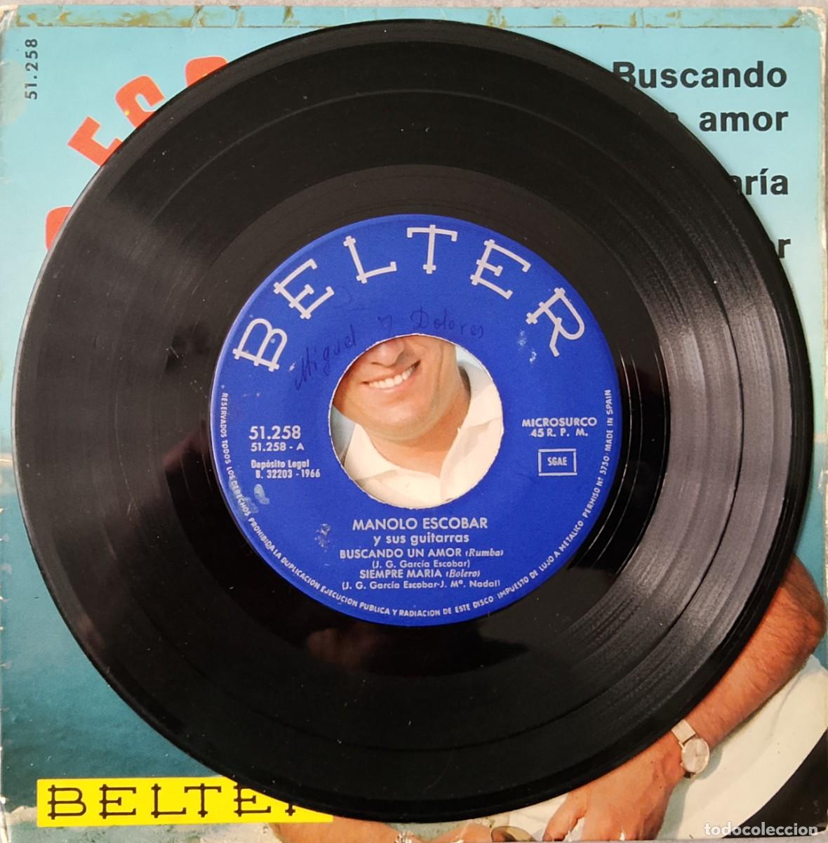 Discos de vinilo: Manolo Escobar. Vinilo single EP. - Foto 3