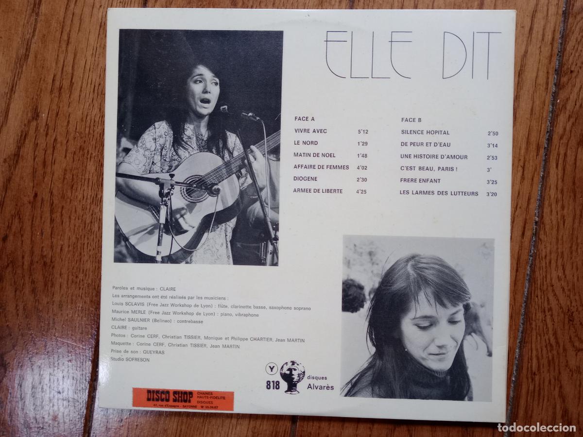 Discos de vinilo: Claire - &rdquo; elle dit &rdquo; - Foto 6