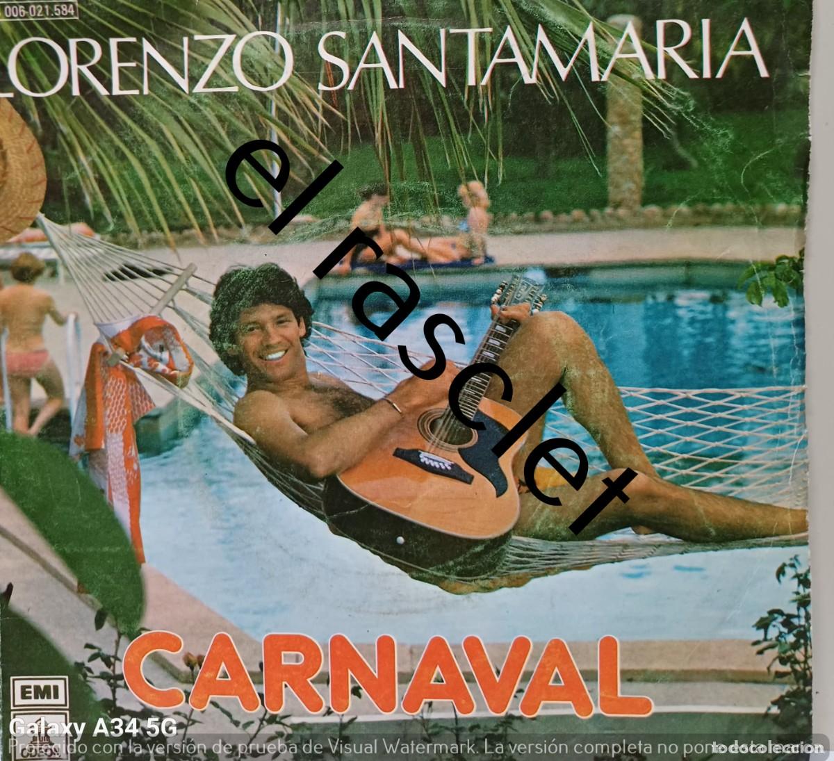 Discos de vinilo: SINGLE DE -LORENZO SANTAMARIA : CARNAVAL - Foto 1
