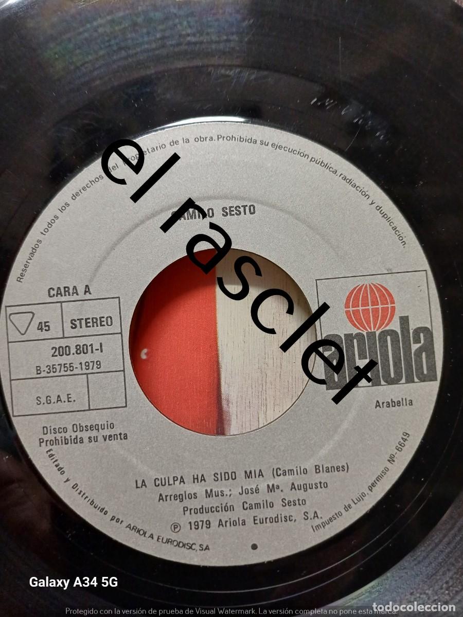 Discos de vinilo: SINGLE DE -CAMILO SESTO - Foto 3