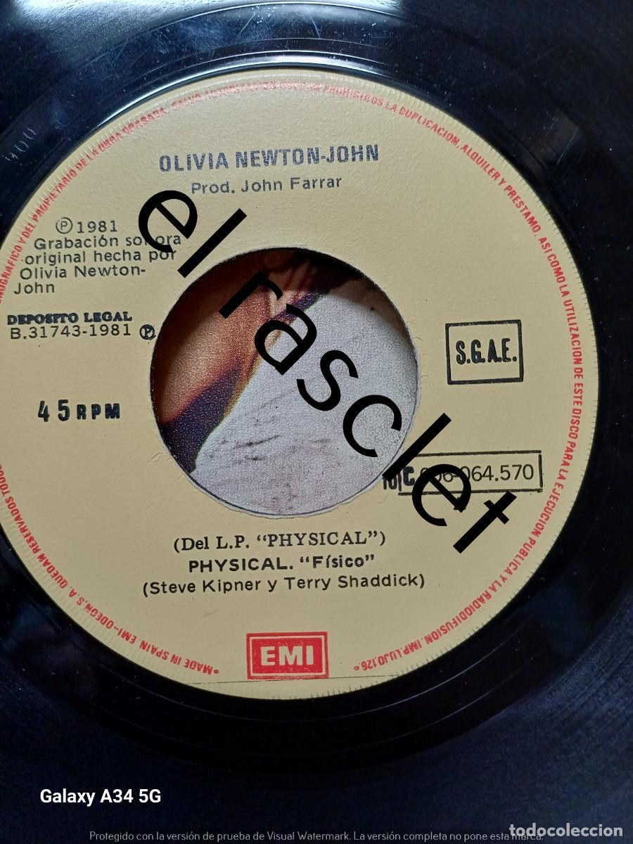 Discos de vinilo: SINGLE DE -OLIVIA NEWTON JOHN : FISICO - Foto 3
