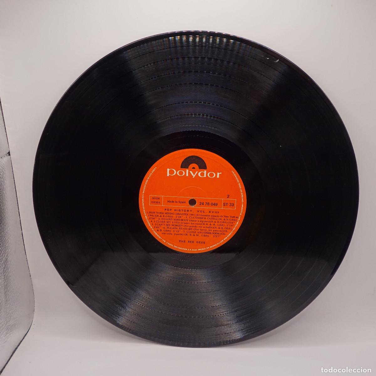 Discos de vinilo: BEE GEES - POP HISTORY VOL 18 - Foto 6