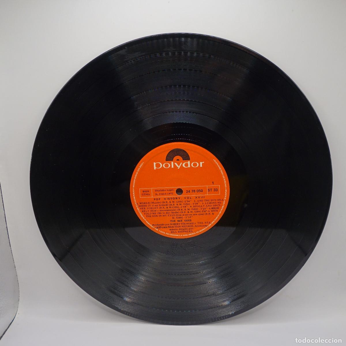 Discos de vinilo: BEE GEES - POP HISTORY VOL 18 - Foto 8
