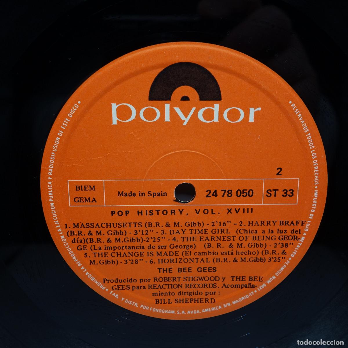 Discos de vinilo: BEE GEES - POP HISTORY VOL 18 - Foto 11