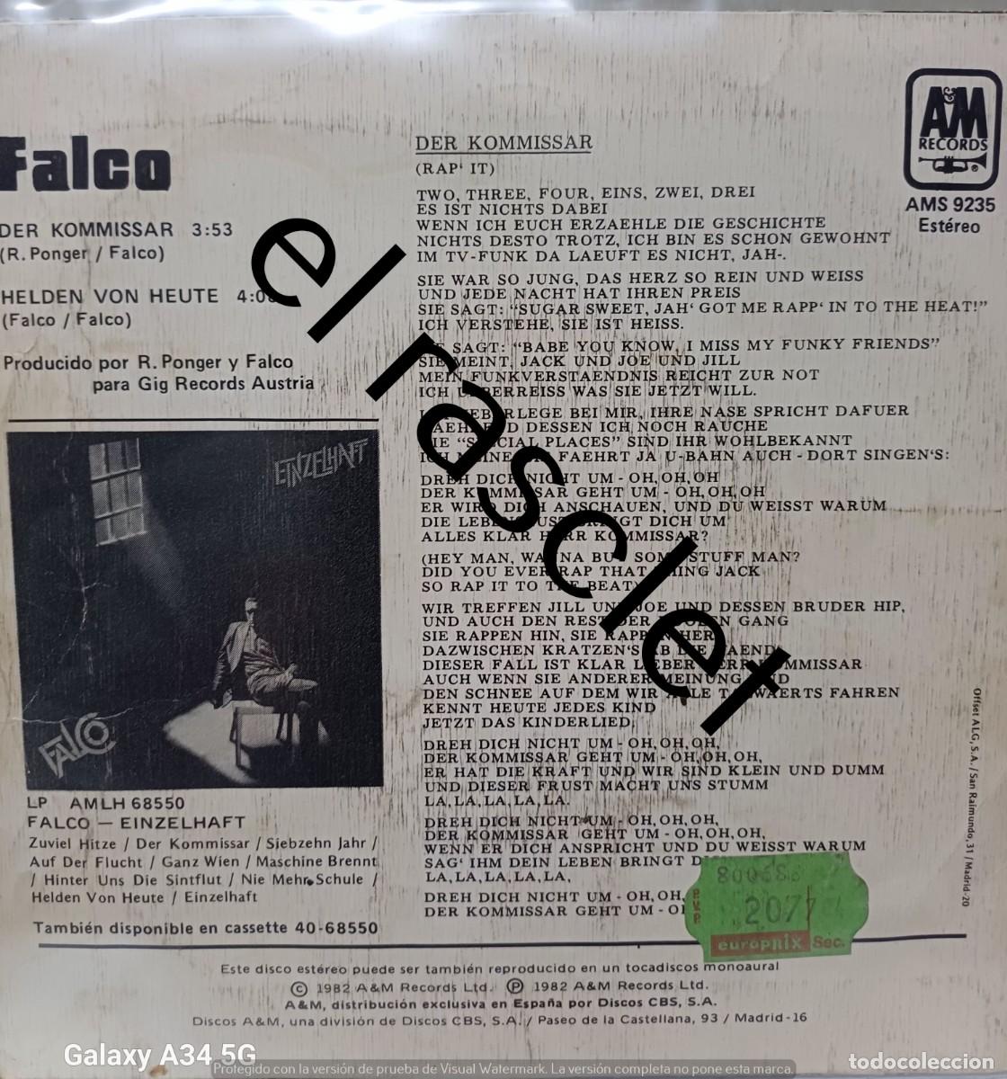 Discos de vinilo: SINGLE DE -DER KOMMISSAR - Foto 2