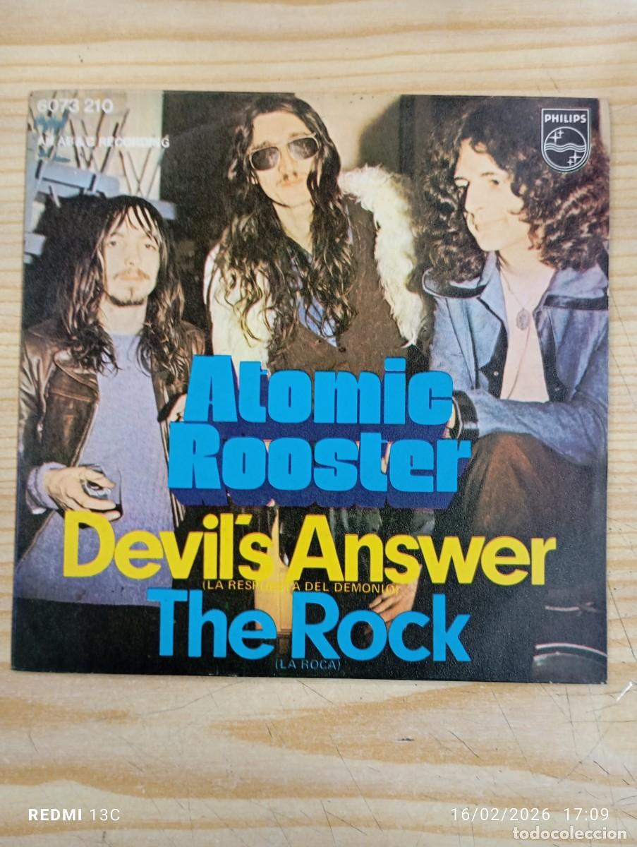 Discos de vinilo: SINGLE ATOMIC ROOSTER DEVILS ANSWER / THE ROCK EDICION ESPA&Ntilde;OLA MONO - Foto 1