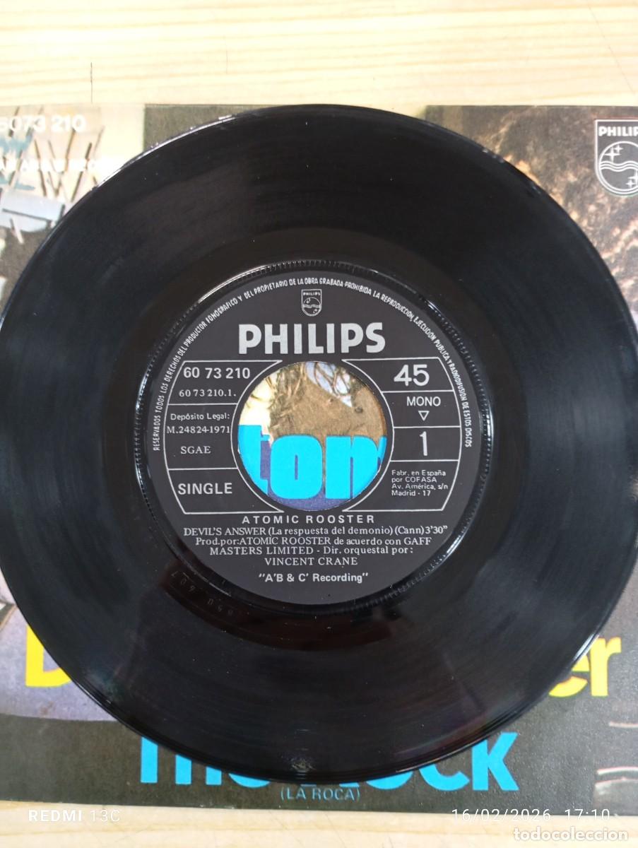 Discos de vinilo: SINGLE ATOMIC ROOSTER DEVILS ANSWER / THE ROCK EDICION ESPA&Ntilde;OLA MONO - Foto 3