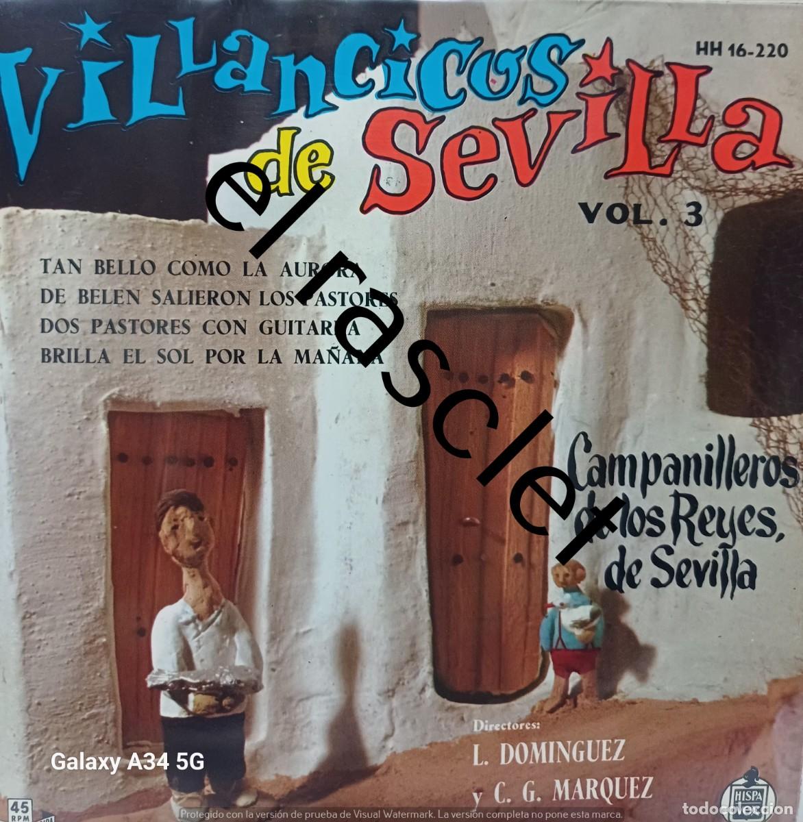 Discos de vinilo: SINGLE DE -VILLANCICOS DE SEVILLA - Foto 1