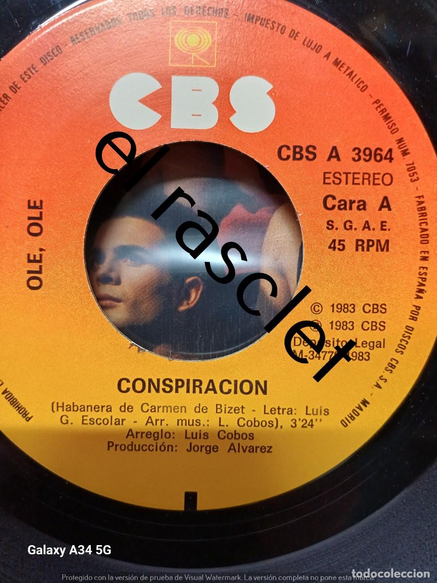 Discos de vinilo: SINGLE DE -OLE -OLE : CONSPIRACION - Foto 3