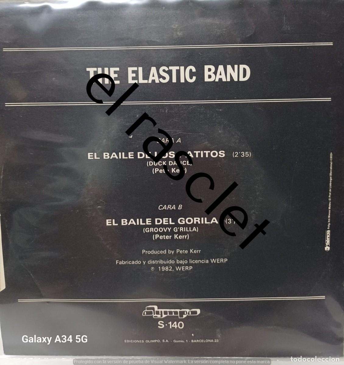 Discos de vinilo: SINGLE DE -THE ELASTIC BAND : EL BAILE DE LOS PATITOS - Foto 2