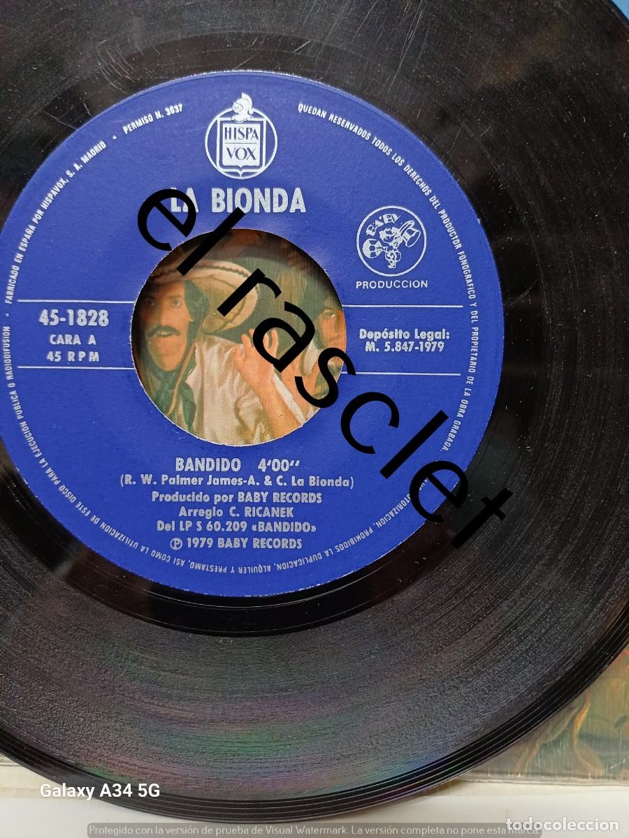 Discos de vinilo: SINGLE DE -LA BIONDA....... - Foto 3