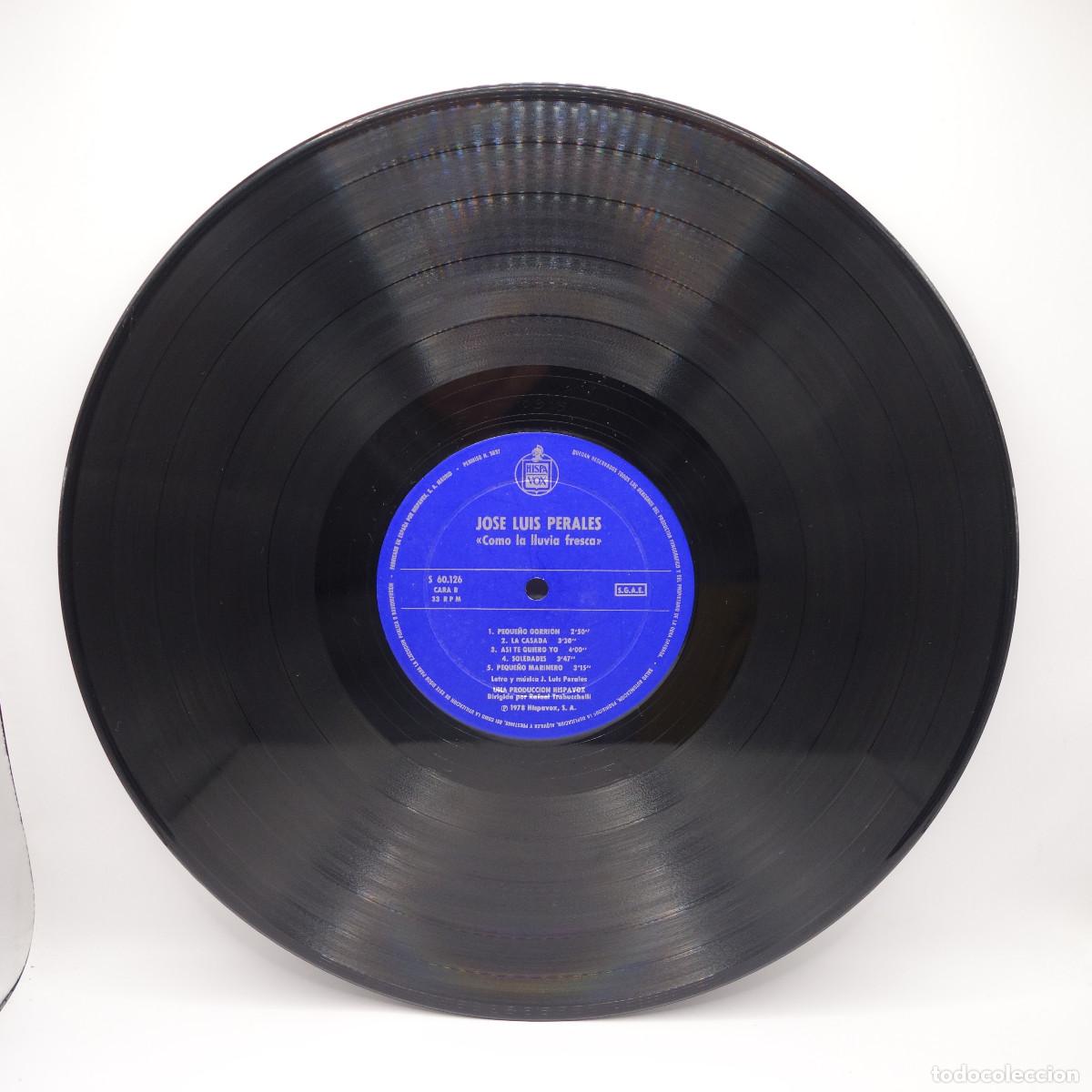 Discos de vinilo: JOSE LUIS PERALES - COMO LA LLUVIA FRESCA - Foto 6