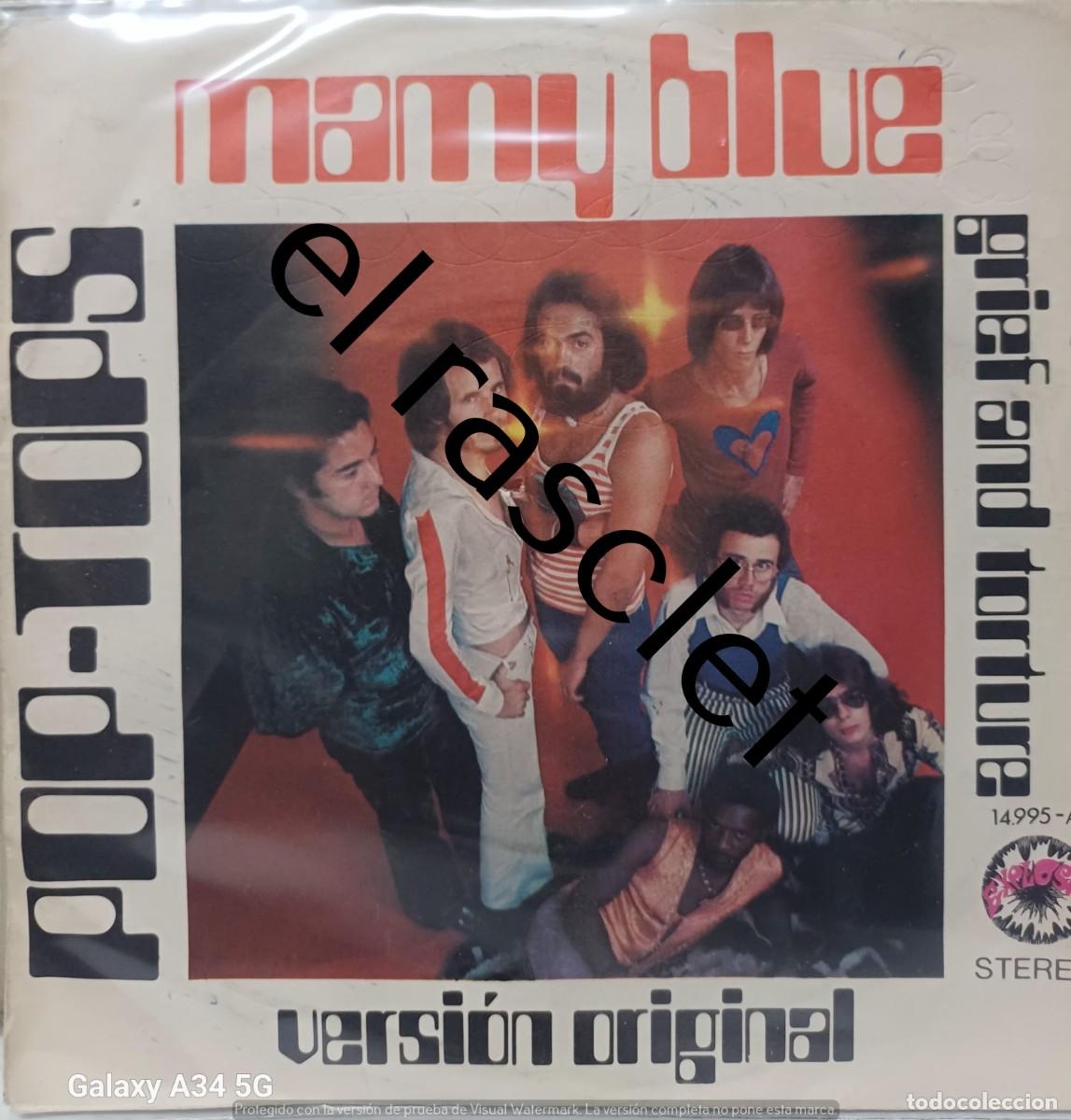 Discos de vinilo: SINGLE DE -POP-TOPS : MAMY BLUE - Foto 1