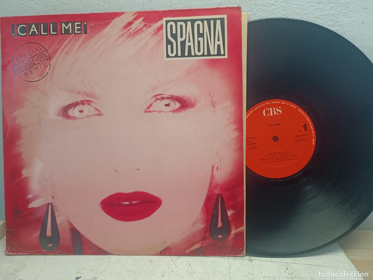 Discos de vinilo: SPAGNA - Call me MAXI 45 RPM LP - Foto 1
