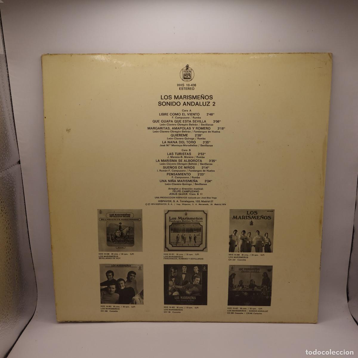 Discos de vinilo: LOS MARISME&Ntilde;OS - SONIDO ANDALUZ 2 - Foto 2