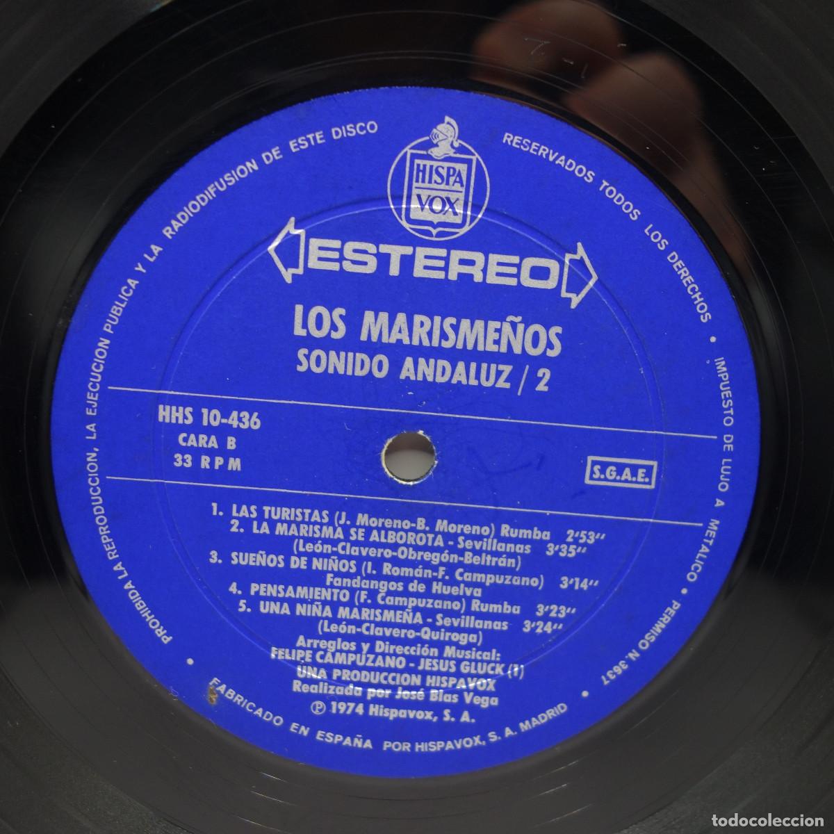 Discos de vinilo: LOS MARISME&Ntilde;OS - SONIDO ANDALUZ 2 - Foto 4
