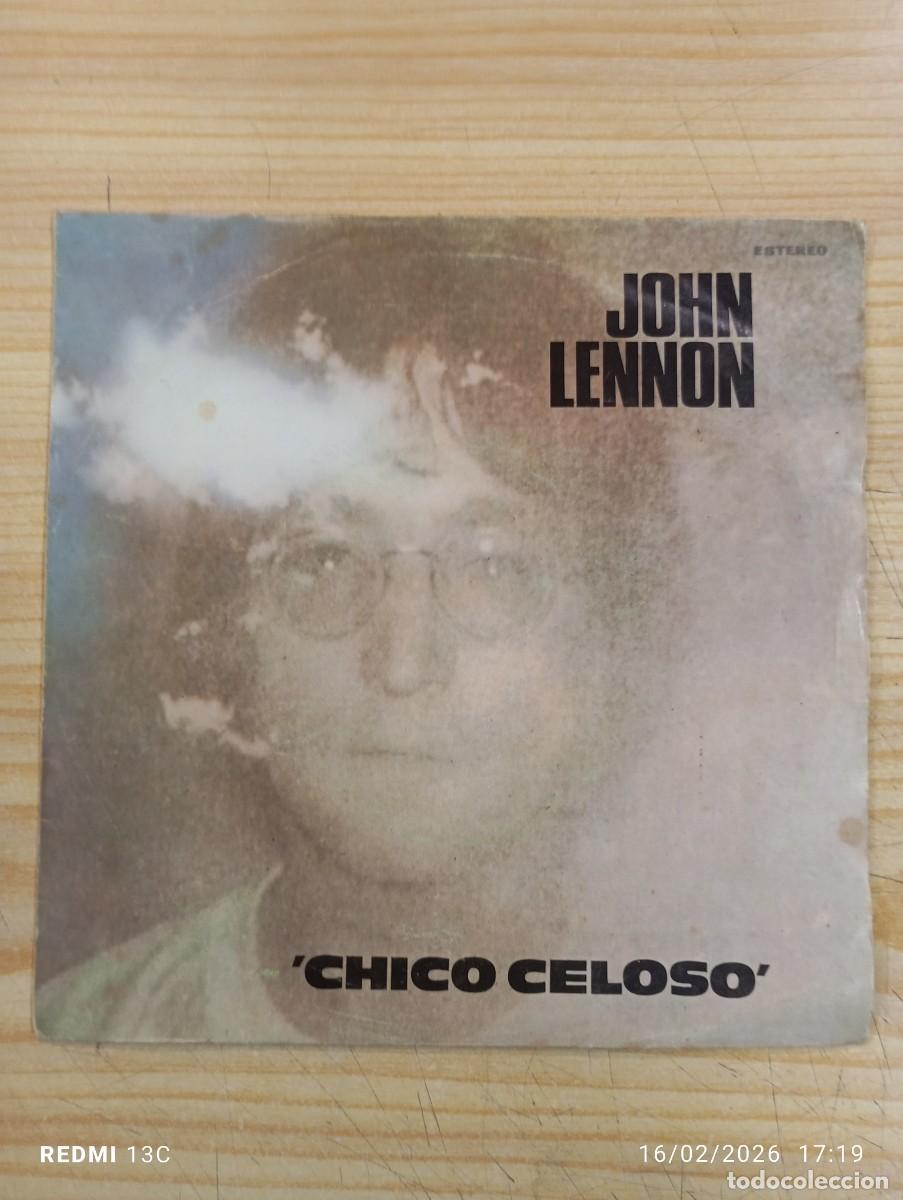 Discos de vinilo: SINGLE JOHN LENNON CHICO CELOSO - JEALOUS GUY / GOINGDOWN ON LOVE - Foto 1