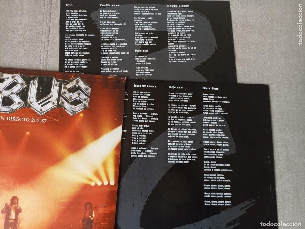 Discos de vinilo: obus en directo 21-02-87 - Foto 2